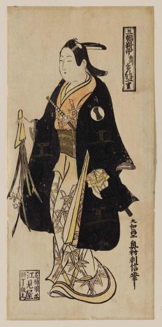 Actor Ichikawa Monnosuke I, Center Sheet of a Triptych (Sanpukutsui chû)
