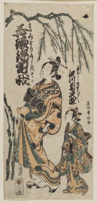 Actor Segawa Kikujirô as Tegoshi no Shôshô in Wakamidori Nishiki Soga