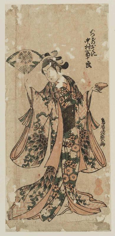 Actor Nakamura Tomijûrô I as Izumo no Okuni