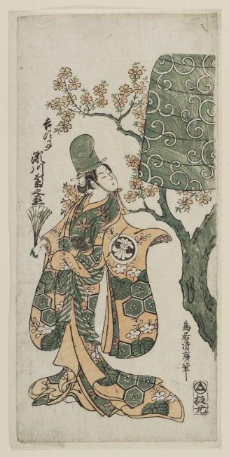 Actor Segawa Kikunojo II, Formerly Kichiji II, as the Shirabyôshi Dancer Renri