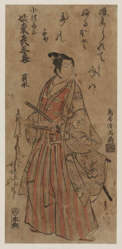 Actor Bandô Hikosaburô II, aka Shinsui, as Koshô Kichiza