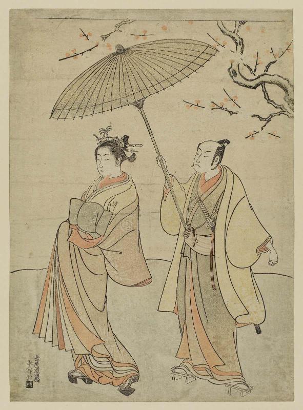 Actors Ichikawa Komazô I and Nakamura Matsue I