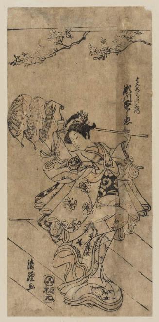 Actor Segawa Kikunojô II in the Dance of the Feather Robe (Hagoromo no mai)