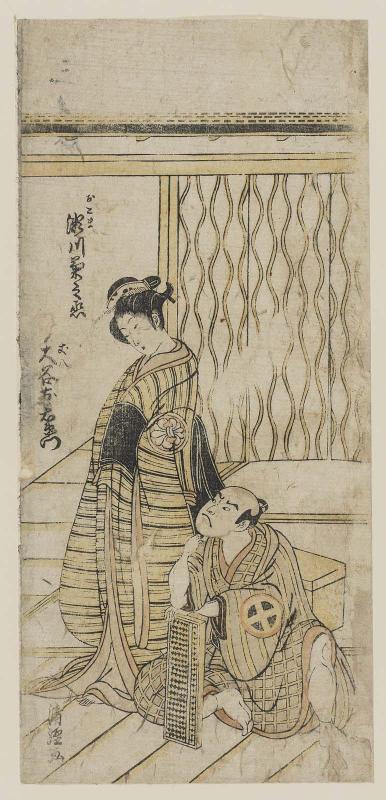 Actors Segawa Kikunojô III as Okoma and Ôtani Tomoemon I as Jôhachi