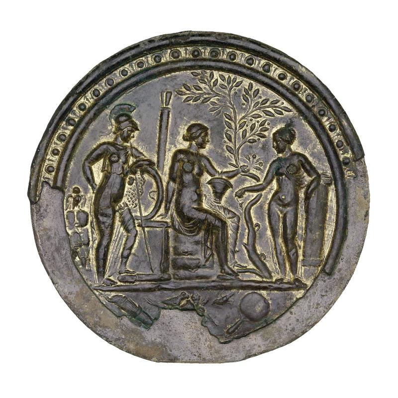 Mirror with Minerva, Venus, and Juno