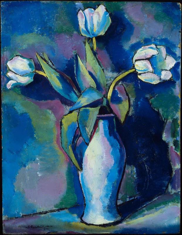 Three White Tulips