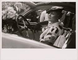 Concours d'elegance automobile, Paris (Woman behind the wheel)