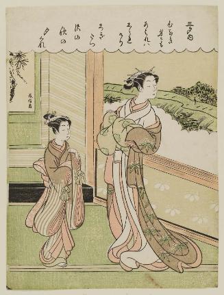 Poem by Saigyô Hôshi, from the series Three Evening Poems (Sanseki no uchi)