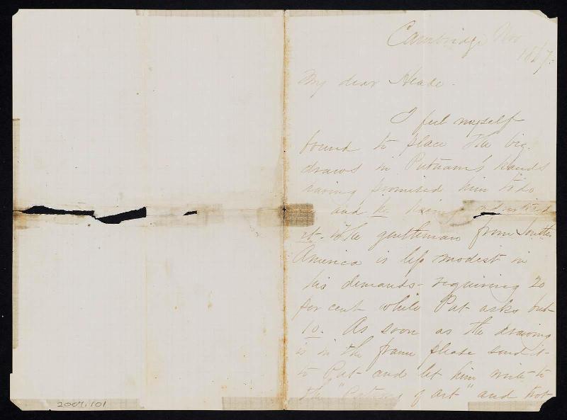 Letter to Martin Johnson Heade, Nov 1867