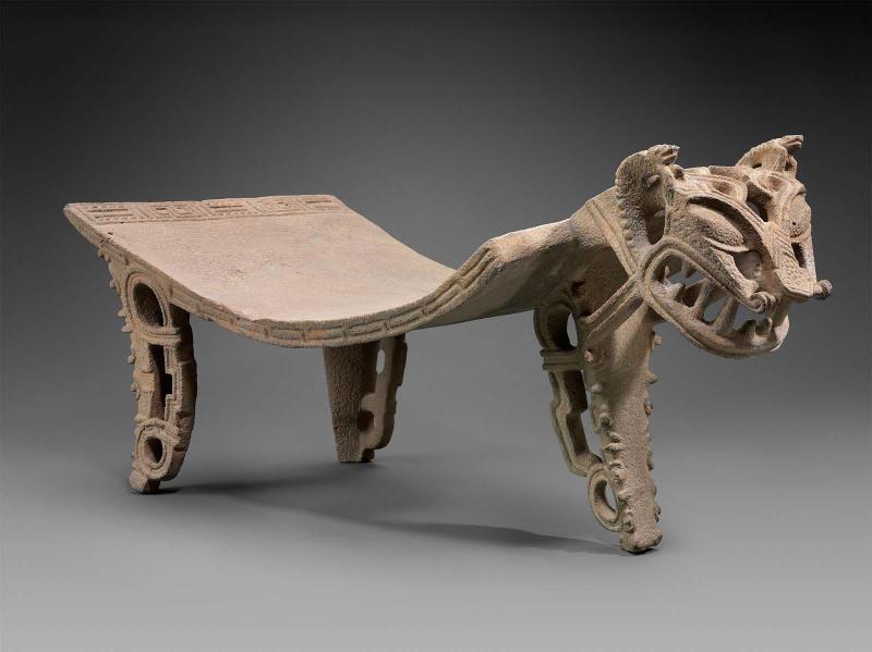 Jaguar effigy metate