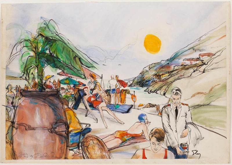 French Riviera scene