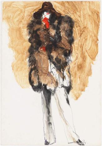 Woman in fur coat