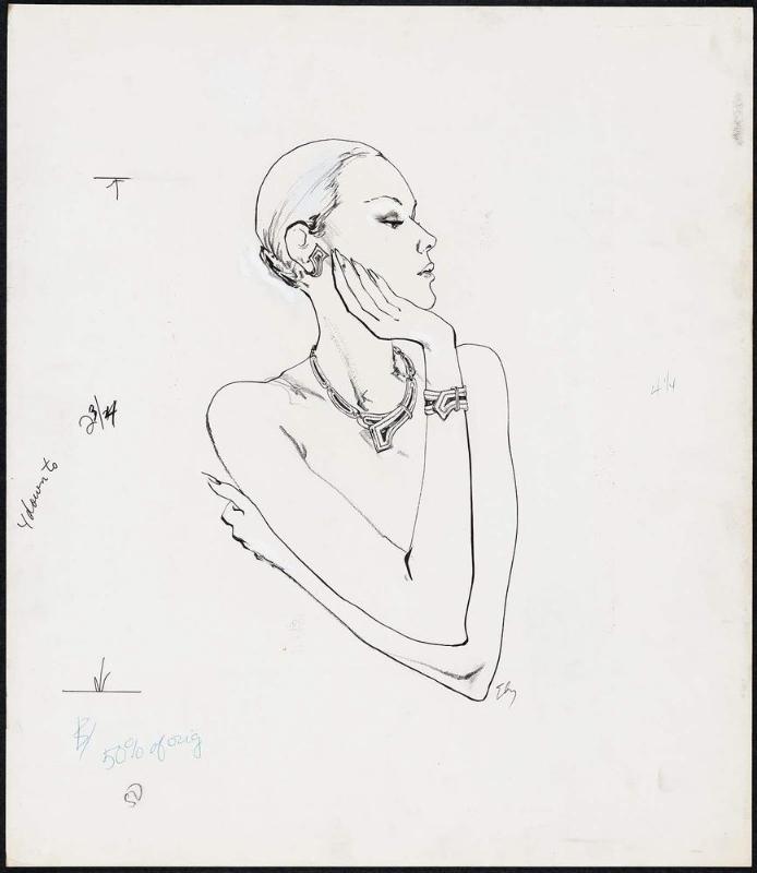 Woman wearing necklace and bracelet