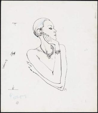 Woman wearing necklace and bracelet