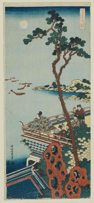 Abe no Nakamaro, from the series A True Mirror of Chinese and Japanese Poetry (Shika shashin kyô), also called Imagery of the Poets