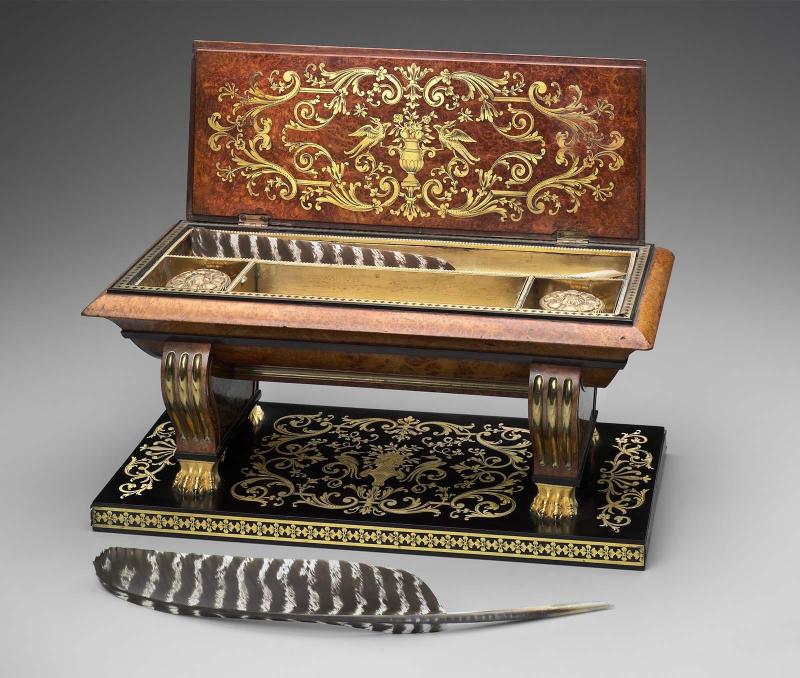 Sarcophagus-shaped inkstand