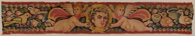 Tapestry band from large wall hanging (see matching band 66.378)