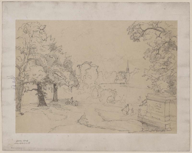Park Scene with Figures