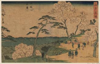 Cherry Blossoms in Full Bloom at Goten-yama (Goten-yama hanazakari), from the series Famous Places in Edo (Edo meisho)