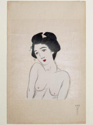 Bust Portrait of Nude Woman