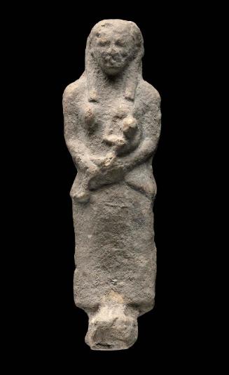 Figurine of woman nursing a child
