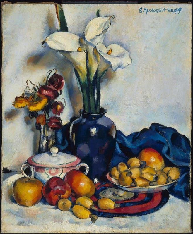 Still Life with Arum Lilies and Fruit