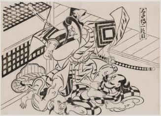 Life of Taishi, Act II (Taishiden nidanme), from the series Famous Scenes from Japanese Puppet Plays (Yamato irotake)