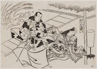 Courting Komachi, No. 7 (Kayoi Komachi, nana), from the series Famous Scenes from Japanese Puppet Plays (Yamato irotake)
