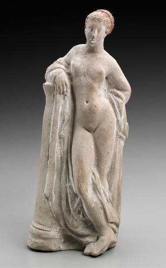 Statuette of Aphrodite leaning on a column