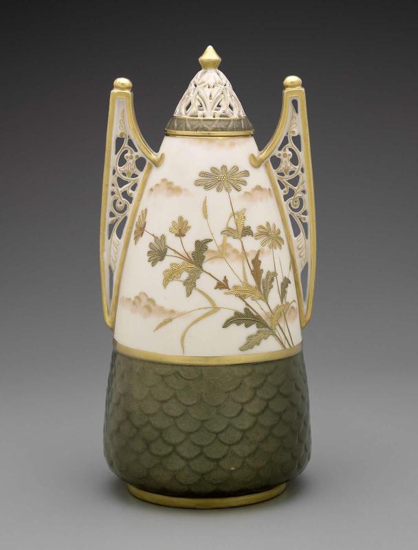 Vase with lid