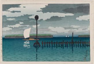 The Bay off Shinagawa (Shinagawa oki), from the series Twelve Scenes of Tokyo (Tôkyô jûnidai)
