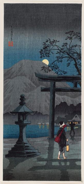 Moon at Hakone Lake (Hakone ko no tsuki)