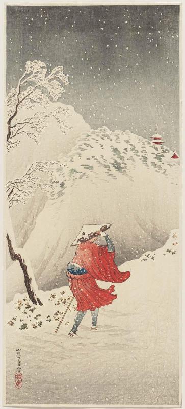 Twilight Snow on the Muntain Road (Yamaji no bosetsu)