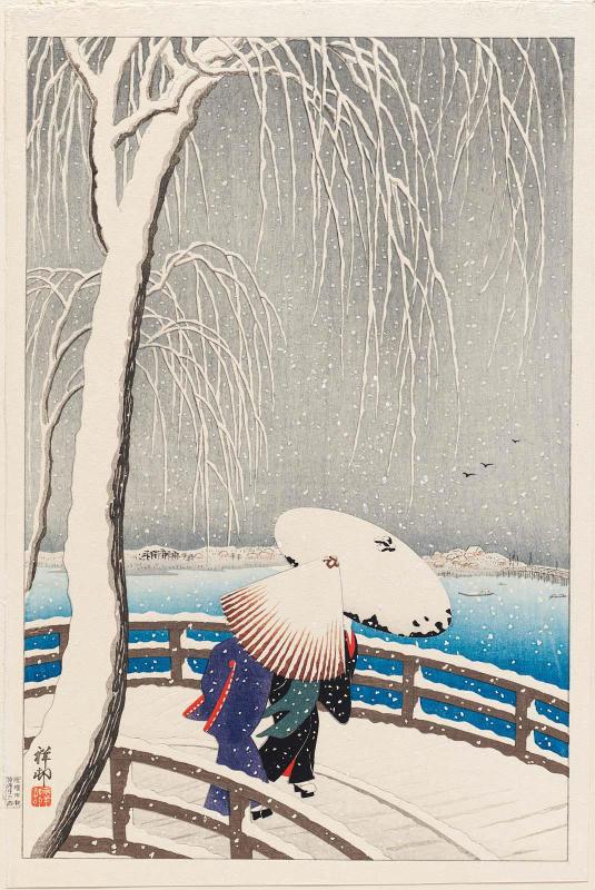 Snow at Yanagibashi