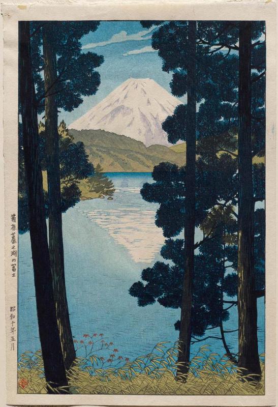 Mount Fuji from Lake Ashinoko at Hakone (Hakone Ashinoko no Fuji)