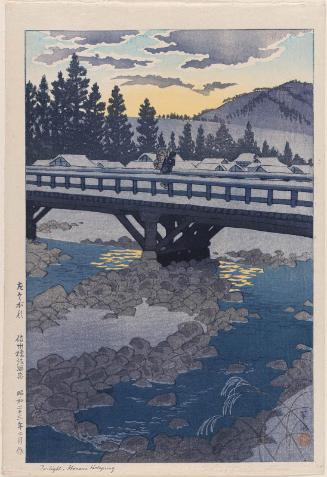 Twilight, Honami Hotspring in Shinano (Tasogare, Shinshû Honami onsen)