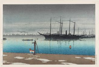 Akashi-chô after Rain (Akashi-chô no ugo), from the series Twenty Views of Tokyo (Tôkyô nijûkei)