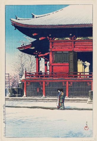Clearing Sky after Snow, Kannon Temple, Asakusa (Asakusa Kannon no yukibare), from the series Twenty Views of Tokyo (Tôkyô nijûkei)