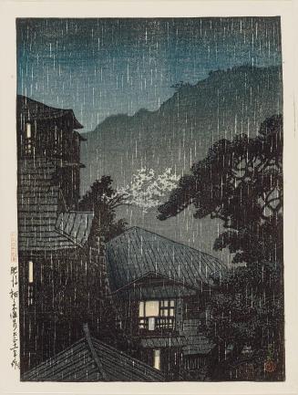 Tochinoki Hot Springs in Higo Province (Higo Tochinoki onsen), from the series Selected Views of Japan (Nihon fûkei senshû)