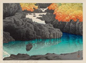 The Kayagafuchi Rapids in Nagato Gorge (Nagato-kyô Kayagafuchi), from the series Selected Views of Japan (Nihon fûkei senshû)