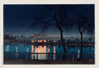 Shinobazu Pond at Night (Yoru no chihan [Shinobazu no ike])