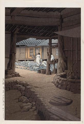 The Cheoneunsa Temple, Mt. Chiri, Korea (Chôsen Chiizan Sen'in-ji), from the series Views of Korea, Continued (Zoku Chôsen fûkei)