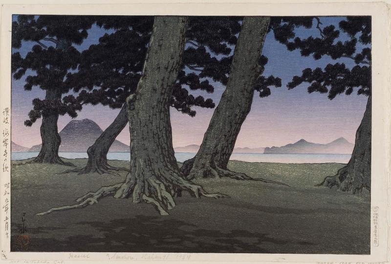 The Beach at Kaiganji in Sanuki Province (Sanuki Kaiganji no hama), from the series Collected Views of Japan II, Kansai Edition (Nihon fûkei shû II Kansai hen)