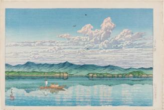 Lake Hamana (Hamana-ko), from the series Selected Views of the Tôkaidô Road (Tôkaidô fûkei senshû)