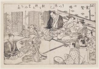 Momiji no ga, illustration 7 from the book Ehon Biwa no umi, vol. I