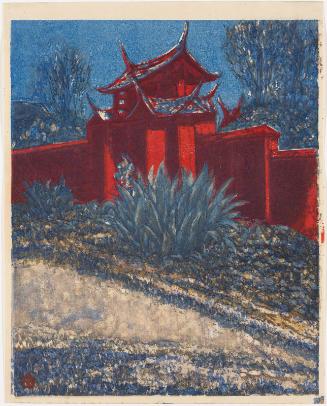 Side Gate of Confucian Temple in Tainan, Taiwan