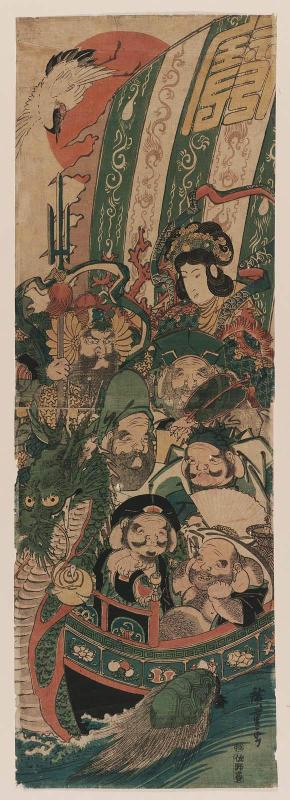 The Seven Gods of Good Fortune in the Treasure Boat