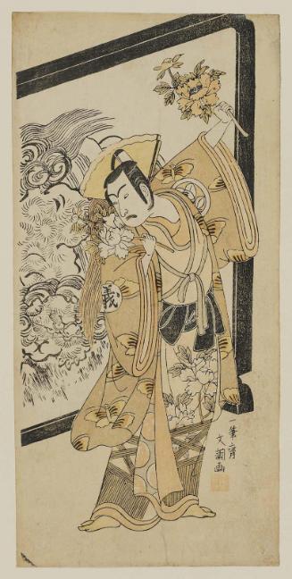 Actor Ichimura Uzaemon IX as Yoshiie