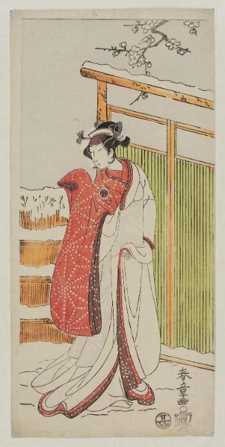 Actor Segawa Kikunojô II as the Snow Woman (Yuki onna), actually Tatsu-hime
