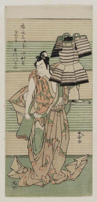 Actor Ichikawa Monnosuke II as Soga no Gorô